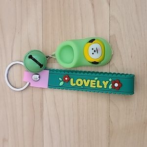 Lovely Green Shoes Cute Bright Color Keychain